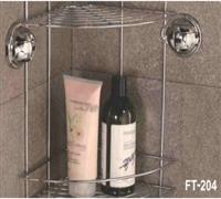 Bộ móc hít và rổ inox 304 dùng cho góc trong nhà tắm