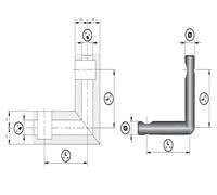 Cam liên kết góc 90°- Doule-ended Cross dowel