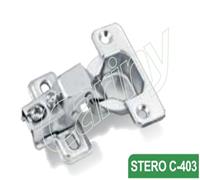 Bản lề thép mạ Nikel C-403, có giảm chấn, góc mở 95 độ, tháo lắp thường